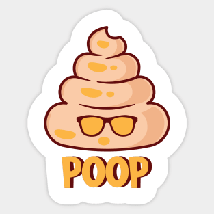 Poop Illustration Sticker